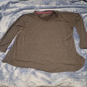 Calvin Klein Charcoal Long Sleeve Top